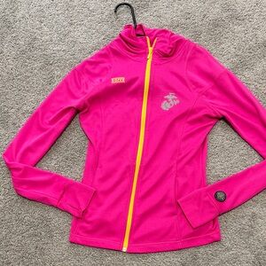 Marine logo Bright Pink Full-Zip Jacket
